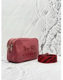COACH JESS CROSSBODY BAG IN PINK PEBBLED LEATHER