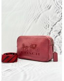 COACH JESS CROSSBODY BAG IN PINK PEBBLED LEATHER