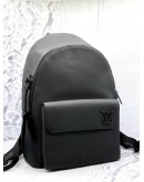 (LIKE NEW) LOUIS VUITTON TAKE OFF IN BLACK GRAINED CALF LEATHER 