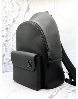 (LIKE NEW) LOUIS VUITTON TAKE OFF IN BLACK GRAINED CALF LEATHER 