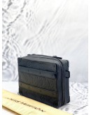 MICROCHIP LOUIS VUITTON M59163 HANDLE SOFT TRUNK CROSSBODY BAG IN BLACK TAURILLON MONOGRAM CALFSKIN LEATHER -FULL SET-