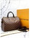 (LIKE NEW) LOUIS VUITTON SPEEDY 30 DAMIER EBENE CANVAS HANDLE BAG WITH STRAP 