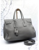 YSL SAINT LAURENT SAC DE JOUR LARGE IN GRAINED CALFSKIN LEATHER