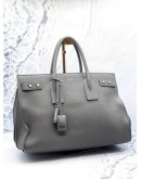 YSL SAINT LAURENT SAC DE JOUR LARGE IN GRAINED CALFSKIN LEATHER