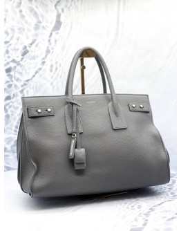 YSL SAINT LAURENT SAC DE JOUR LARGE IN GRAINED CALFSKIN LEATHER