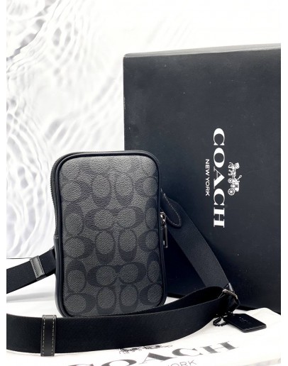 (LIKE NEW) COACH ADEN CROSSBODY BAG IN SIGNATURE CANVAS - FULL SET