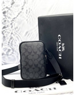 (LIKE NEW) COACH ADEN CROSSBODY BAG IN SIGNATURE CANVAS - FULL SET