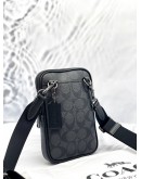 (LIKE NEW) COACH ADEN CROSSBODY BAG IN SIGNATURE CANVAS - FULL SET