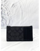 COACH ZIP CARD CASE IN SIGNATURE CANVAS 