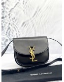 YSL SAINT LAURENT KAIA SMALL SATCHEL CROSSBODY IN BLACK