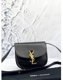 YSL SAINT LAURENT KAIA SMALL SATCHEL CROSSBODY IN BLACK