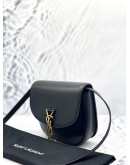 YSL SAINT LAURENT KAIA SMALL SATCHEL CROSSBODY IN BLACK