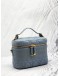 (LIKE NEW) CHRISTIAN DIOR SMALL DIOR TRAVEL VANITY CASE WITH SHOULDER STRAP IN CLOUD BLUE CANNAGE LAMBSKIN LEATHER