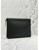 (LIKE NEW) LOUIS VUITTON POCHETTE VOYAGE IN BLACK TAIGA LEATHER