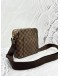 (LIKE NEW) LOUIS VUITTON OLAV PM SHOULDER AND CROSSBODY BAG IN BROWN DAMIER EBENE CANVAS
