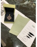 2018 VCA VAN CLEEF & ARPELS VINTAGE ALHAMBRA PENDANT NECKLACE LIMITED EDITION IN 18K 750 ROSE GOLD WITH WOODEN MOTIF -FULL SET-
