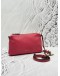 BRAUN BUFFEL POUCH AND CROSSBODY BAG IN PINK PEBBLED LEATHER
