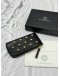 (UNUSED) VERSACE MEDUSA STUDDED CARD CASE IN BLACK CALFSKIN LEATHER -FULL SET-