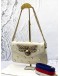 GUCCI NAPPA PEARL STUDDED QUEEN MARGARET BROADWAY BEE SHOULDER BAG IN OFF WHITE LEATHER 