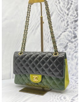 CHANEL CLASSIC DOUBLE FLAP WITH GOLD HARDWARE BAG