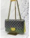 CHANEL CLASSIC DOUBLE FLAP WITH GOLD HARDWARE BAG