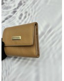 (SALE) FURLA TRI-FOLD WALLET IN BROWN PEBBLED LEATHER -FULL SET-