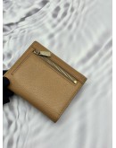(SALE) FURLA TRI-FOLD WALLET IN BROWN PEBBLED LEATHER -FULL SET-