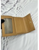 (SALE) FURLA TRI-FOLD WALLET IN BROWN PEBBLED LEATHER -FULL SET-