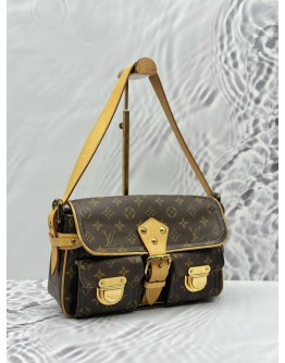 (SALE) LOUIS VUITTON HUDSON PM SHOULDER BAG IN BROWN MONOGRAM CANVAS