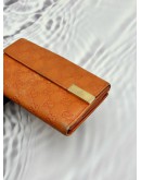 (SALE) GUCCI CONTINENTAL WALLET IN ORANGE GUCCISSIMA CALFSKIN LEATHER