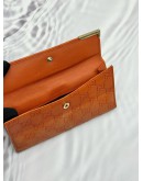 (SALE) GUCCI CONTINENTAL WALLET IN ORANGE GUCCISSIMA CALFSKIN LEATHER