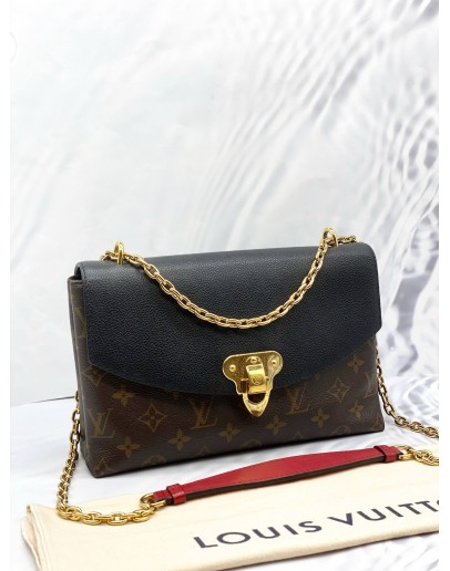 (LIKE NEW) LOUIS VUITTON SAINT PLACIDE CHAIN BAG WITH GOLD HARDWARE 