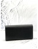 BALLY LINNEY CONTINENTAL WALLET IN BLACK WITH GOLD HARDWARE 
