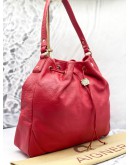 AIGNER ORA DELPHINE CLAIRE BUCKET BAG WITH SILVER HARDWARE 