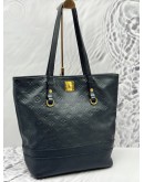 (UNUSED) LOUIS VUITTON CITADINE PM SHOULDER BAG IN DEEP BLUE MONOGRAM EMPREINTE LEATHER