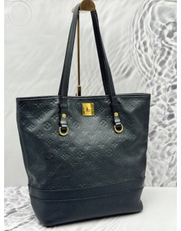 (UNUSED) LOUIS VUITTON CITADINE PM SHOULDER BAG IN DEEP BLUE MONOGRAM EMPREINTE LEATHER