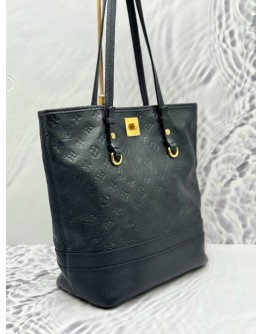 (UNUSED) LOUIS VUITTON CITADINE PM SHOULDER BAG IN DEEP BLUE MONOGRAM EMPREINTE LEATHER