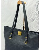 (UNUSED) LOUIS VUITTON CITADINE PM SHOULDER BAG IN DEEP BLUE MONOGRAM EMPREINTE LEATHER