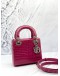 CHRISTIAN DIOR SMALL LADY DIOR MY ABCDIOR BAG IN PINK PHYTON LEATHER 