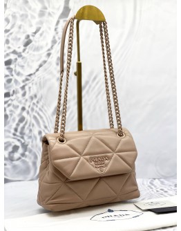 PRADA DIAGRAMME QUILTED CHAIN SHOULDER BAG
