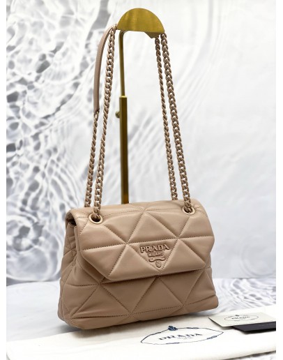 PRADA DIAGRAMME QUILTED CHAIN SHOULDER BAG