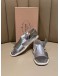 (PRE OWNED) PRADA SILVER SANDAL 
