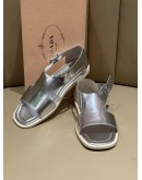 (PRE OWNED) PRADA SILVER SANDAL 