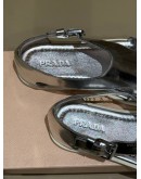 (PRE OWNED) PRADA SILVER SANDAL 