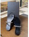 (LIKE NEW) GIUSEPPE ZANOTTI INTRIIGO STRING SANDALS SIZE 37 IN BLACK CALFSKIN LEATHER WITH CRYSTAL