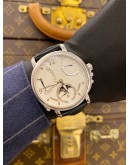 (LIKE NEW) 2015 MAURICE LACROIX MASTERPIECE MOONPHASE REF MP7078-SS001-120 WHITE DIAL 43.5MM MANUAL WINDING WATCH -FULL SET-