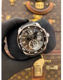 (LIKE NEW) 2019 CARTIER CALIBRE DE CARTIER DIVER REF 3729 BLACK DIAL 42MM AUTOMATIC WATCH -FULL SET-