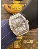 (LIKE NEW) 2020 FRANCK MULLER VANGUARD REF V45SCDTACBRTT GREY DIAL 44MM AUTOMATIC WATCH -FULL SET-