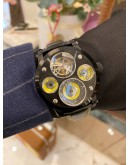 (BRAND NEW) 2024 YEAR MEMORIGIN THE ORIGINAL TIME MACHINE MOTO TOURBILON REFMO0147 43MM AUTOMATIC WATCH -FULL SET-