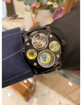 (BRAND NEW) 2024 YEAR MEMORIGIN THE ORIGINAL TIME MACHINE MOTO TOURBILON REFMO0147 43MM AUTOMATIC WATCH -FULL SET-